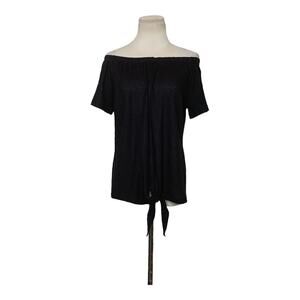 Makarthy black off shoulder boho top size XL